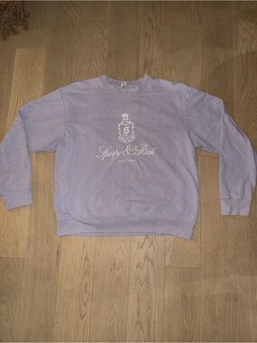 Sporty & Rich Pastel Lavender Crewneck Sweatshirt - Men